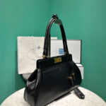 Prada Medium Leather Tote Bag 1BG569 Black
